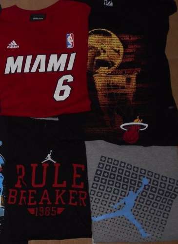Lot 8 Lebron Jordan Nike Adidas Basketball Theme Mens T-Shirts Small READ MINTY Mens Clothing Deals